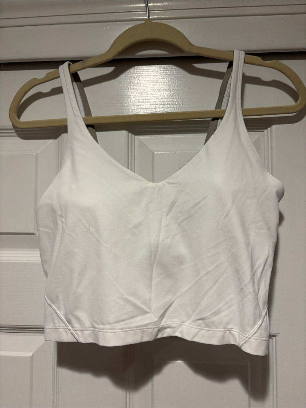 Lululemon Women’s White V-Neck long line bra